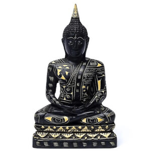 Meditation Buddha Black 17cm