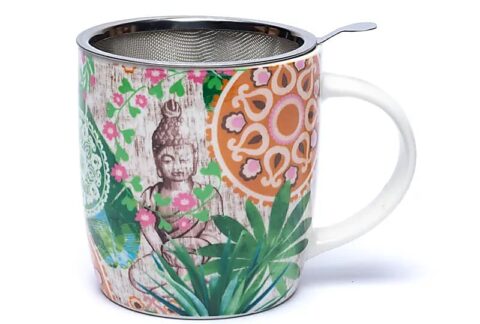 Tea-Infuser-Mug-Buddha-paradise-niyamas_yoga-gift-set