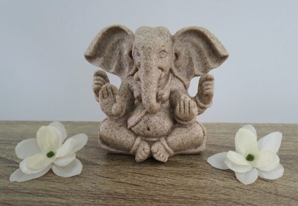 Ganesh statue sand resin 8cm