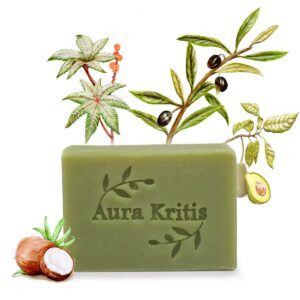 Natural green body soap