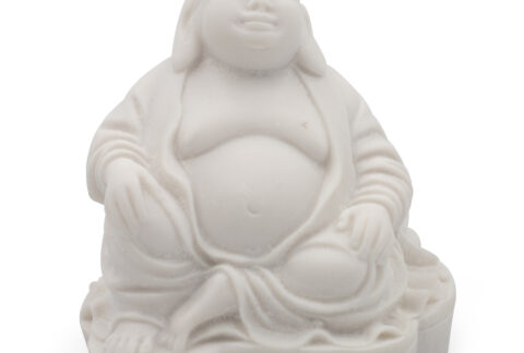 διακοσμητικό-Γλυπτό-White-Buddha