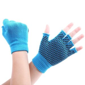 Anti-Slip-Yoga-Gloves-Fingerless-blue