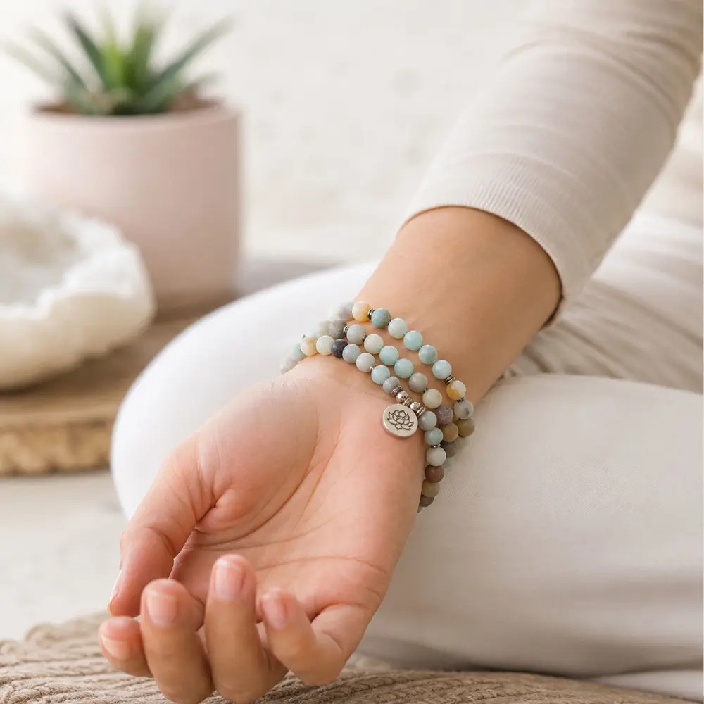 Amazonite-Natural-gemStone-Mala-Beads