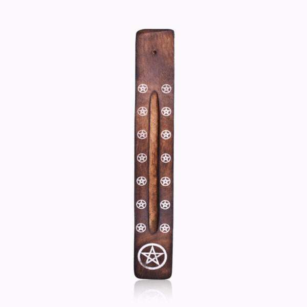 Mango-Wood-Design-Incense-Holder-pentagram