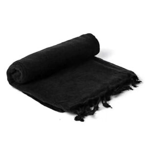 Meditation-Pashmina-Shawl-plain-black
