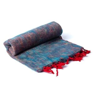 Meditation-Pashmina-Shawl-plain-cream-blue-violet