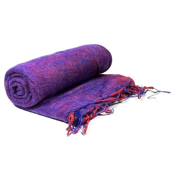Meditation-Pashmina-Shawl-plain-violet
