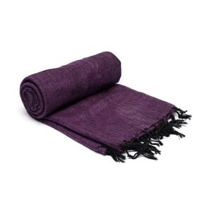 Meditation-Shawl-Violet-purple-Made_IN-Nepal