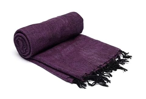 Meditation-Shawl-Violet-purple-Made_IN-Nepal