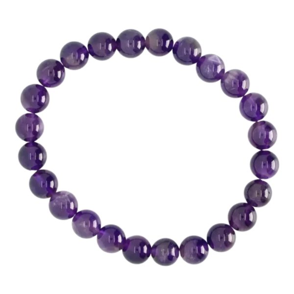 Amethyst-beaded -natural-Bracelet-8-mm