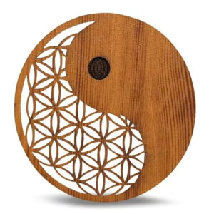 Incense-Holder-Ying-Yang-Dark-Brown-10cm