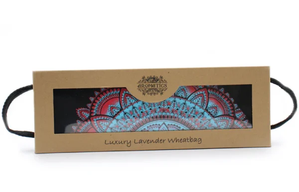 Luxury Lavender Wheat Bag in Gift Box Mandala