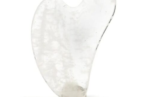 Clear quartz gua sha massage stone