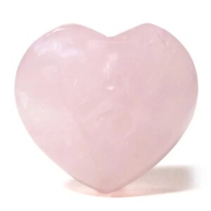 Crystal-Natural-Rose-Quartz-Heart-Carved-Ημιπολύτιμος-Λίθος-Pοζ-Χαλαζία-σε σχήμα-Καρδιάς