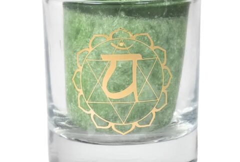 Scented votive candle 4th chakra in giftbox