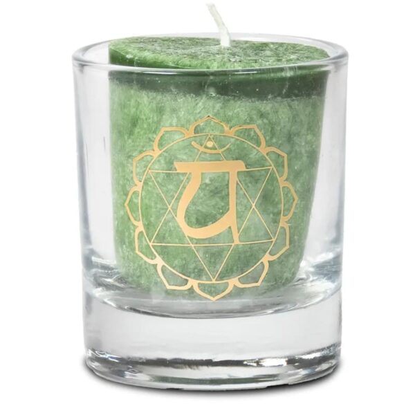Scented votive candle 4th chakra in giftbox