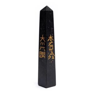 Black tourmaline reiki-obelisk
