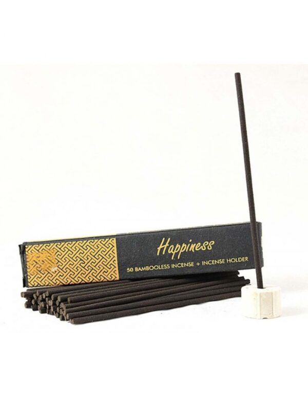 Herbal incense bambooless-with holder Happiness