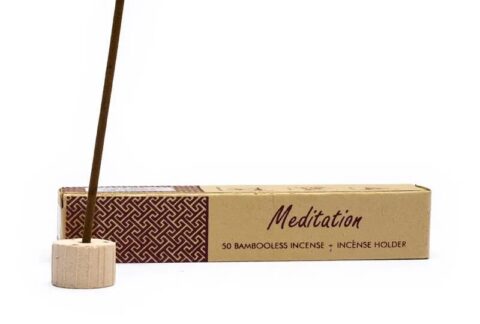 Herbal incense bambooless with holder Meditation