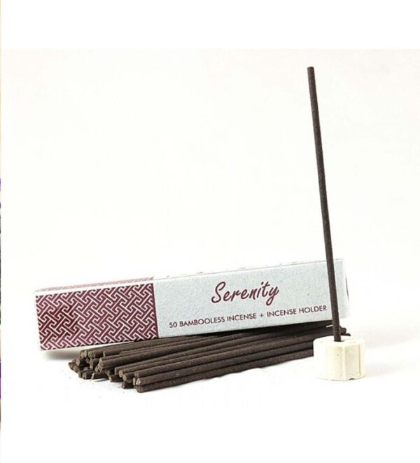 Herbal incense bambooless with-holder-Serenity
