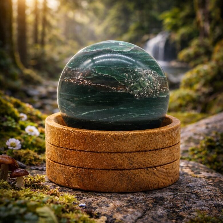 indian-jade-sphere-50.mm-with-wood-stand