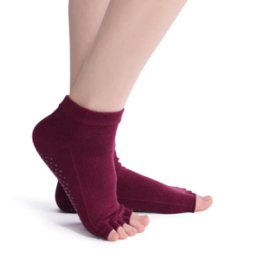 pilates-yoga-socks-red