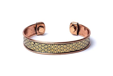 Bracelet-copper-Flower-of-Life-magnetic