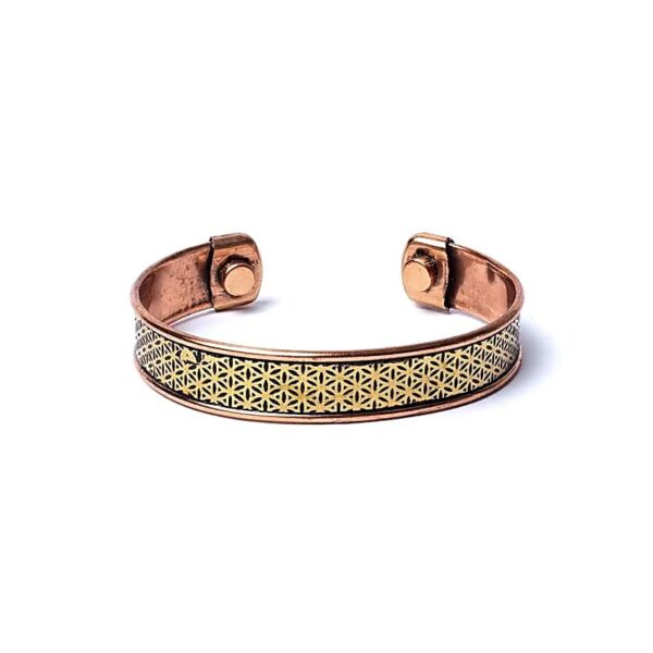 Bracelet-copper-Flower-of-Life-magnetic