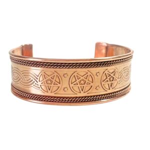 Copper-Wide-Banded-Bracelet-flower-of-life-2.5-cm