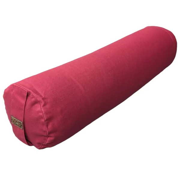 Yogi -Yogini-bolster-Pure-Cotton-60cm-red