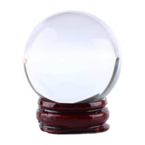 10-cm-clear-crystal-ball-WITH-wooden-VASE