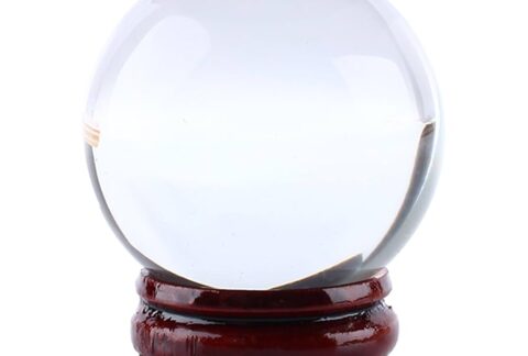 10-cm-clear-crystal-ball-WITH-wooden-VASE