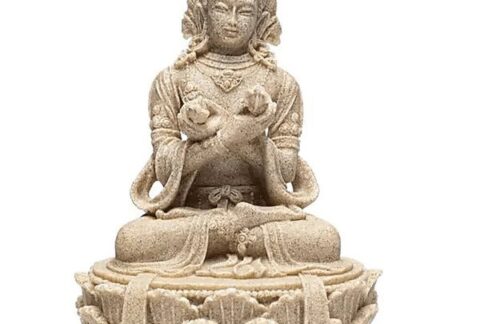 Buddha statue-with- vase