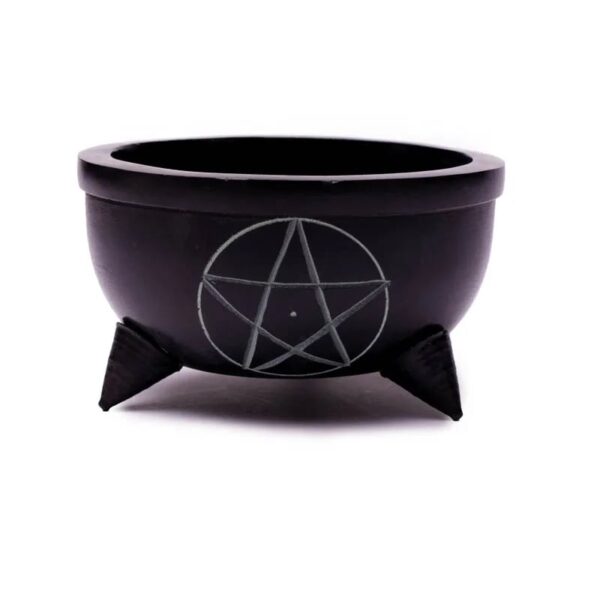 Incense-bowl-black-soapstone-Pentangle