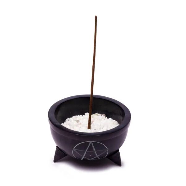 Incense-bowl-black-soapstone-Pentangle