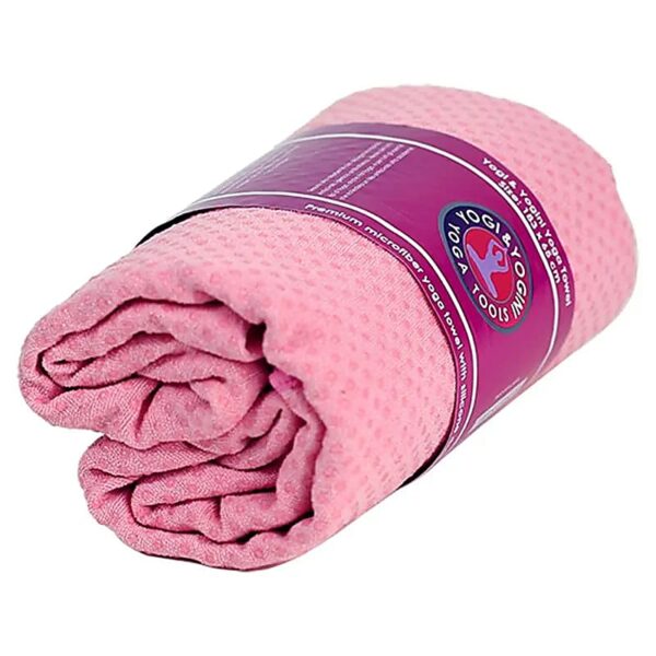 Yoga-towel-ANTI-slip resistant-pink