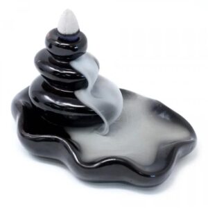 Back-Flow-Incense-Burner-pebbles-into-pool