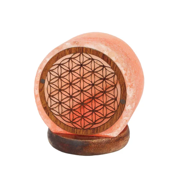 USB Himalayan Salt Lamp Flower of Life