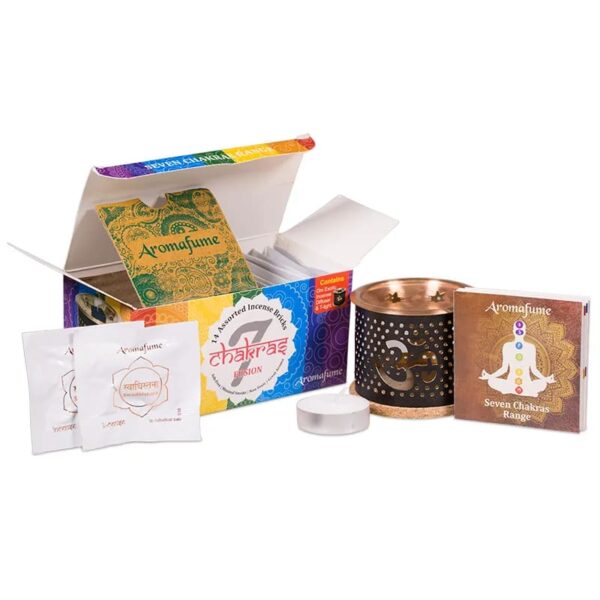 Aromafume-Chakra-set-Diffuser+incense-bricks