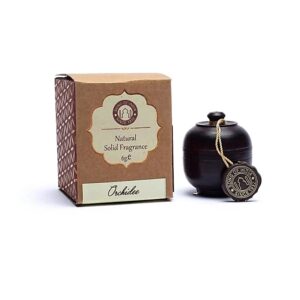 Fragrance cream Orchid in rosewood jar
