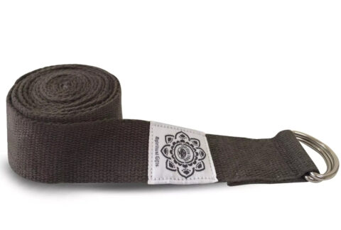 Heavy-Duty-Cotton-yoga-strap-green-tree-xl-grey
