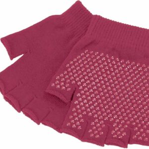 Yoga-anti-slip-gloves-niyamas-yoga-dark-red