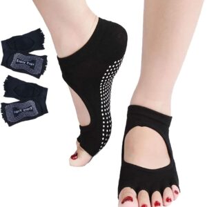 antislip-yoga-socks-for-women-with-grips-pilates-socks-black