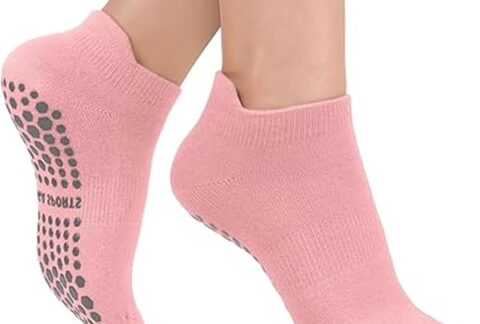 καλτσες-για-γιογκα-και-πιλατες-αντιολισθητικες-ροζ-antislip-yoga-socks-pink