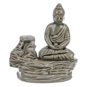 Backflow-Incense-Burner-Meditating-Buddha-grey