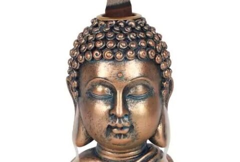 Bronze-Buddha-Head-Backflow-Incense-Burner