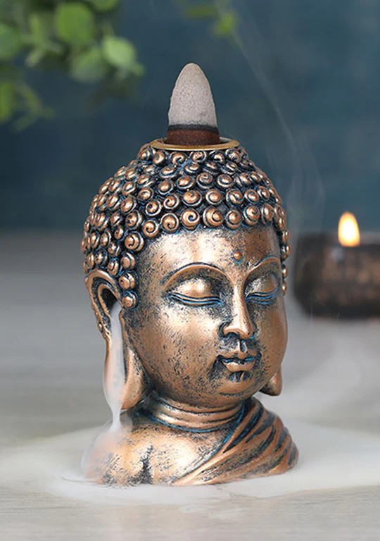 Bronze-Buddha-Head_Backflow_Incense_Burner_10cm