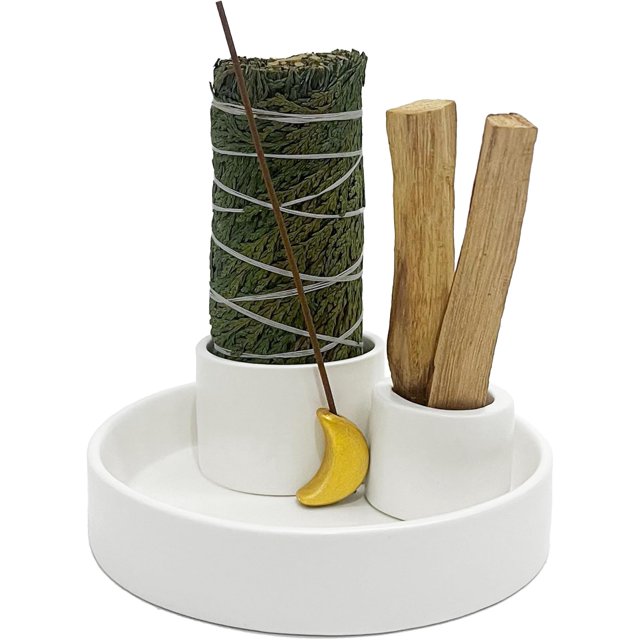 Ceramic-Palo-Santo-smudge-sage-and-incense-burner-moon-white-12cm