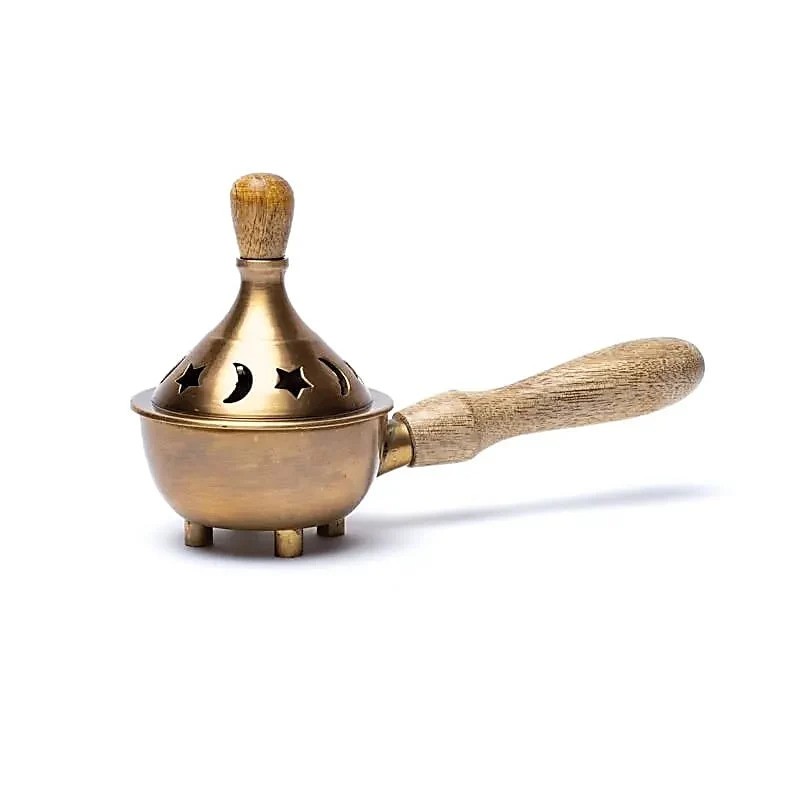 Incense-resin-and-cones-burner-with-wood-handle-18cm