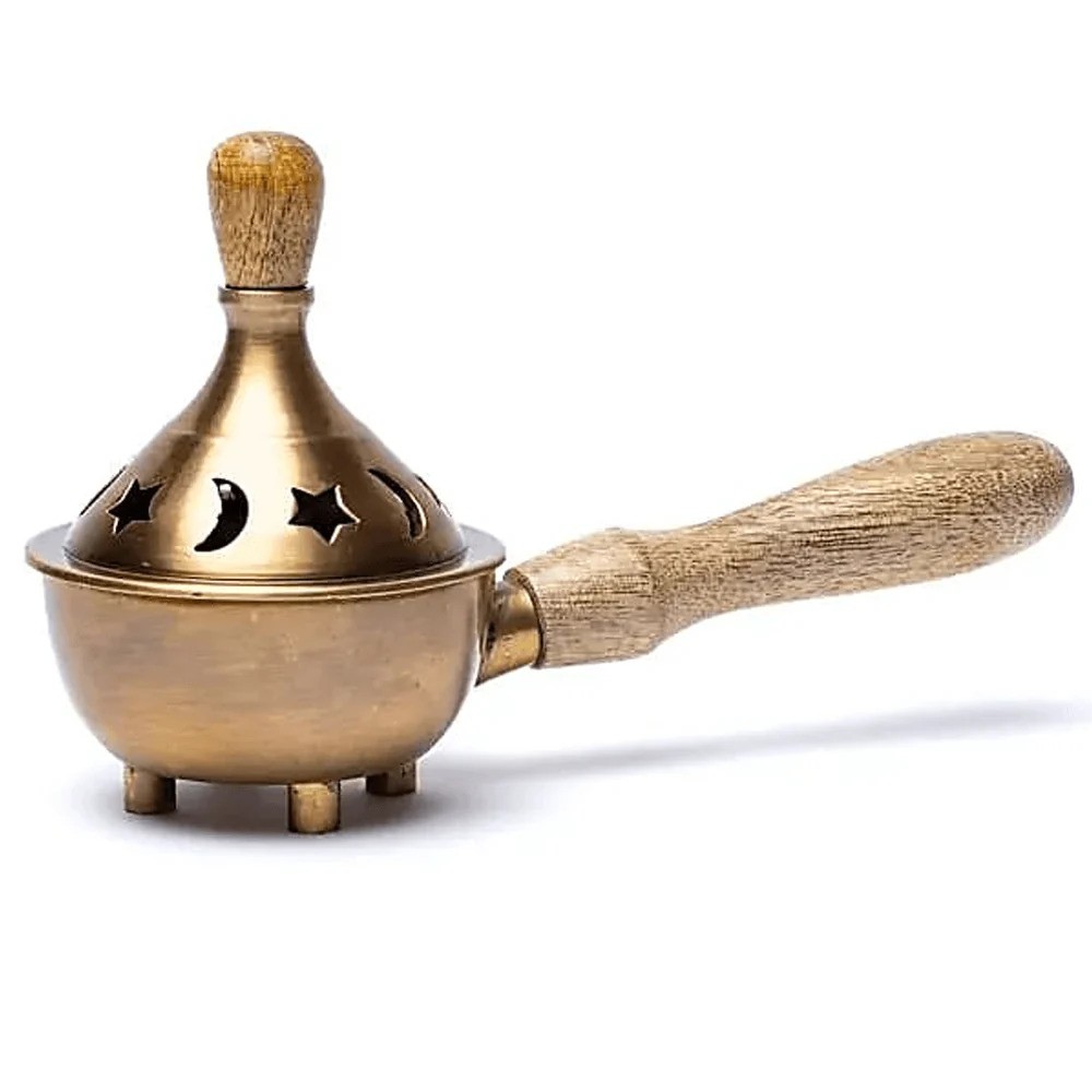 Incense-resin-and-cones-burner-with-wood-handle